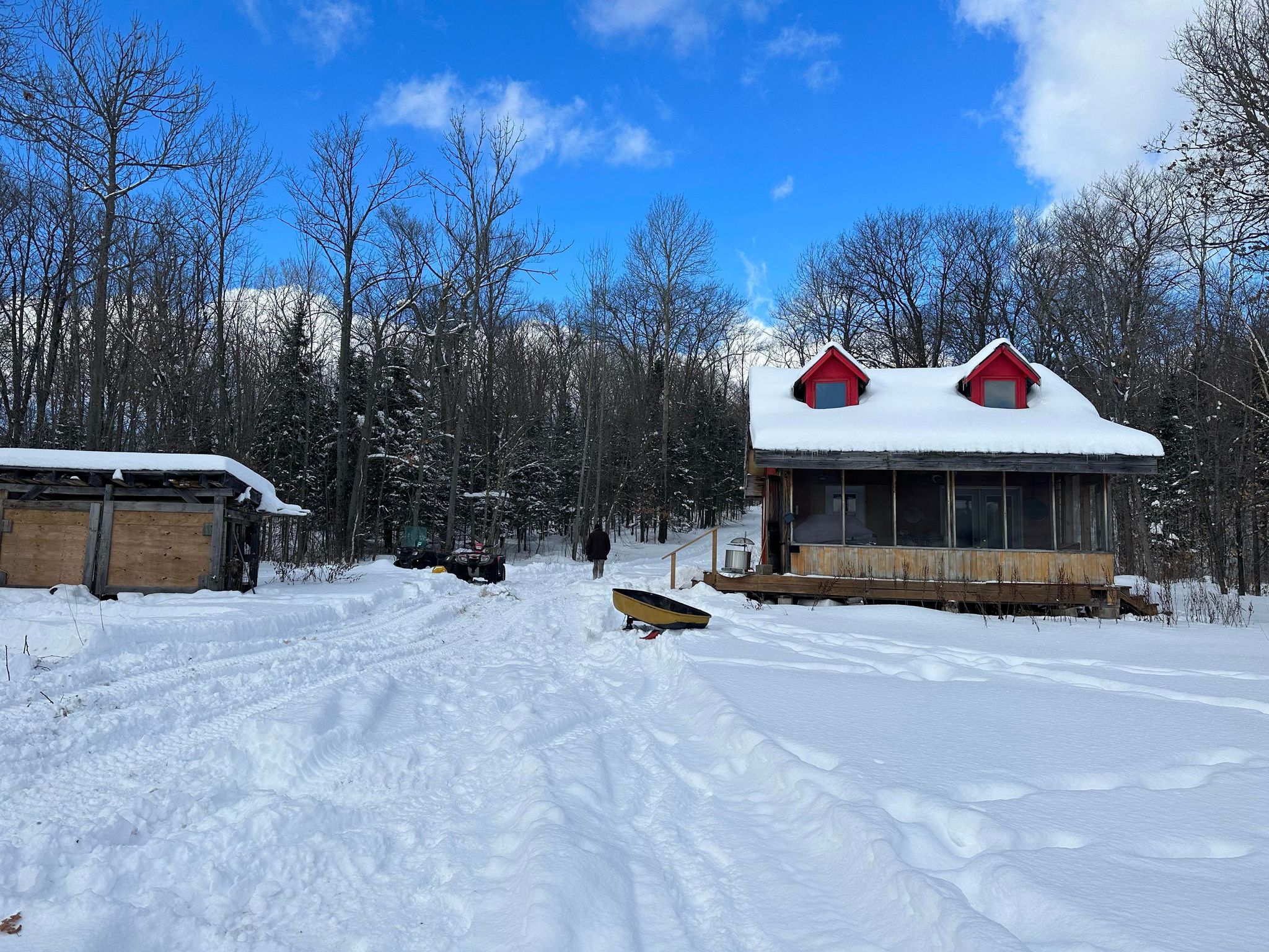 Restoule Ontario - Cabin in the Snow